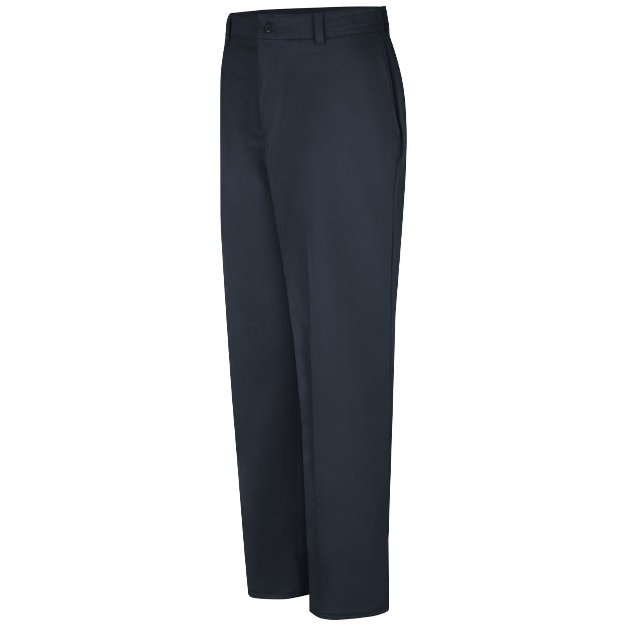 Dark navy pants on a white background