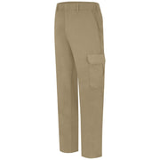 Khaki work pants on a white background