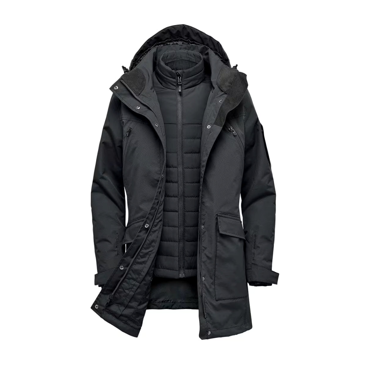 Black jacket on a white background