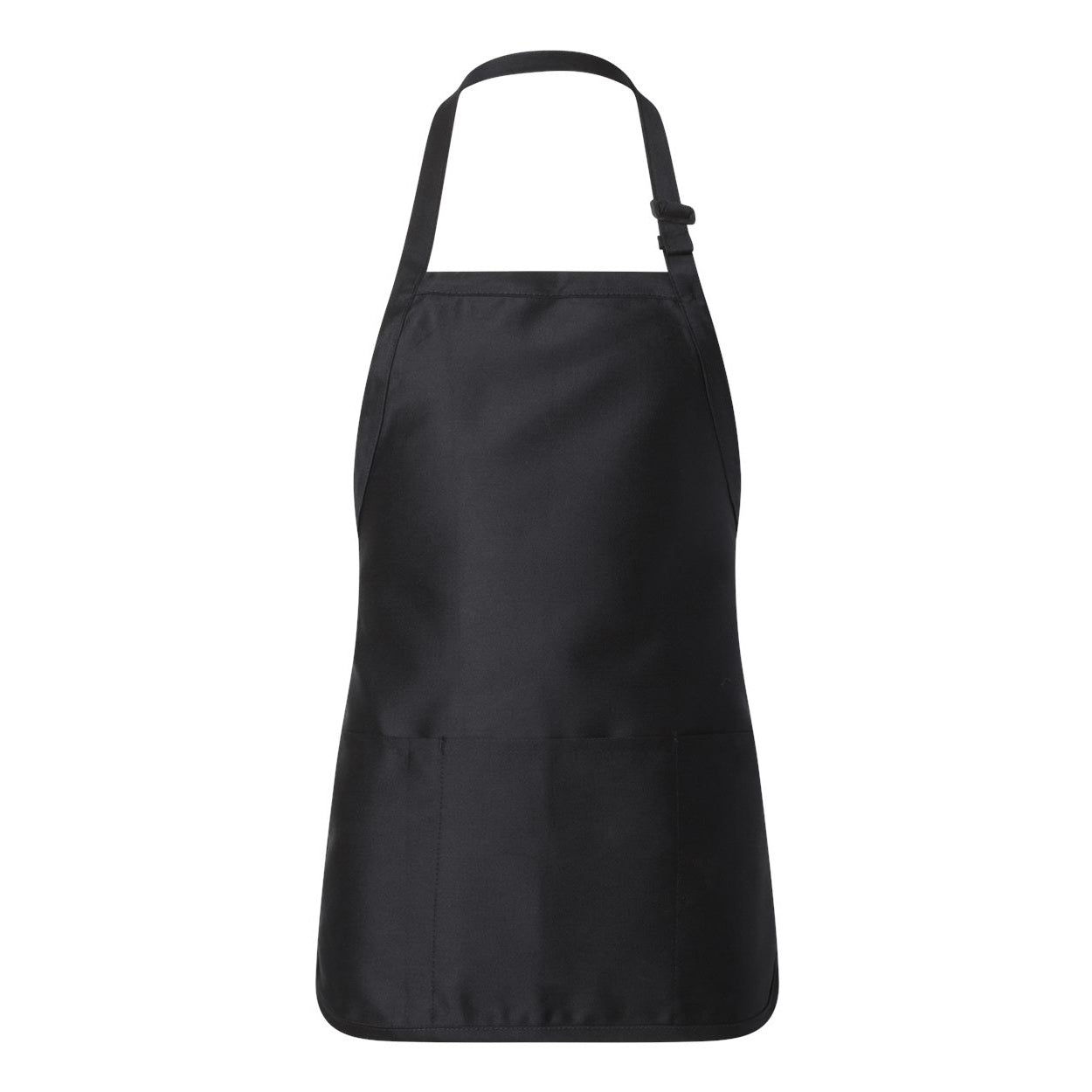 Black apron on a white background