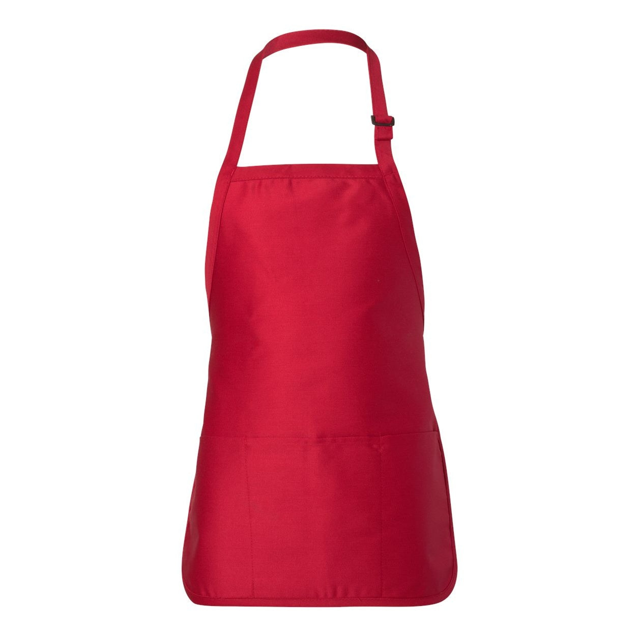 Red apron on a white background