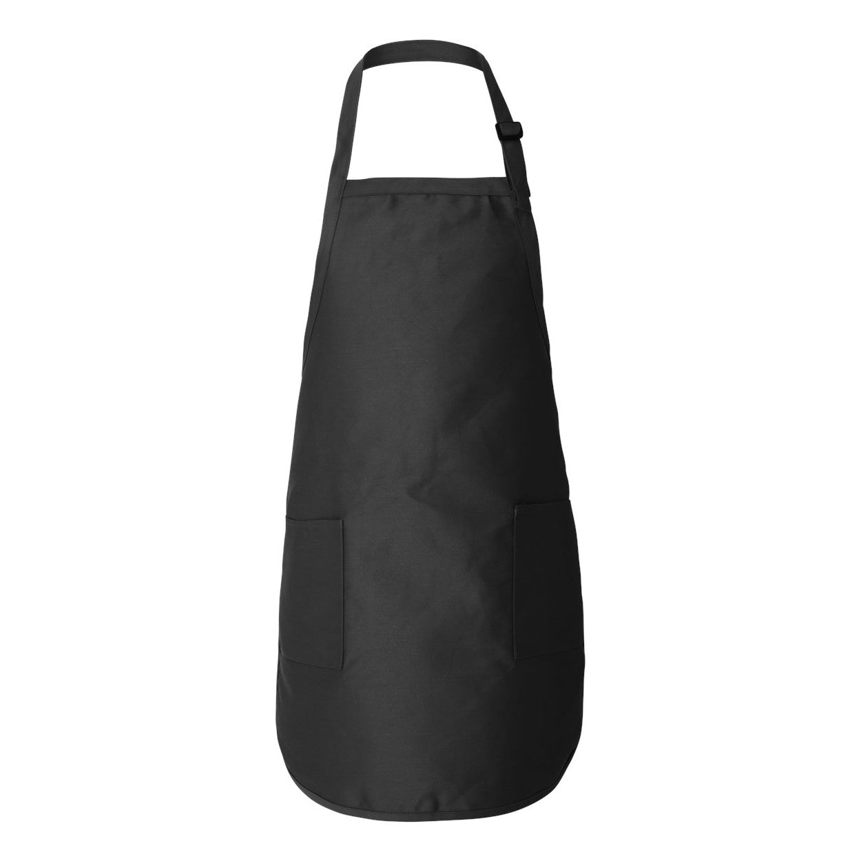 Black apron on a white background