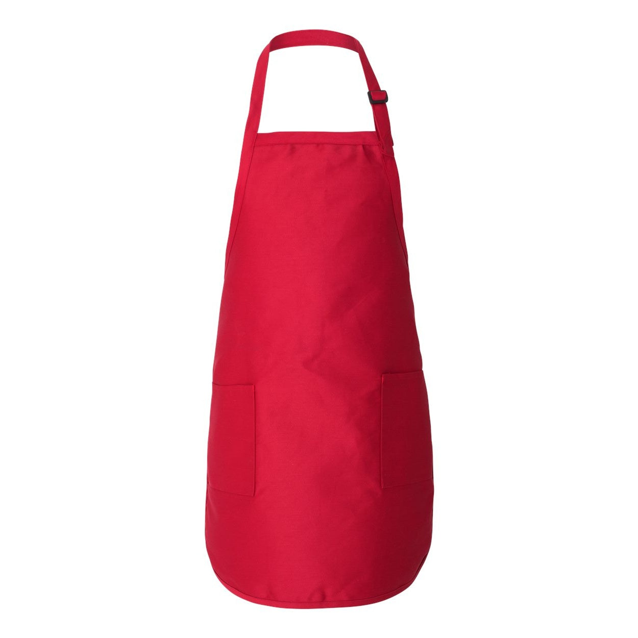 Red apron on a white background