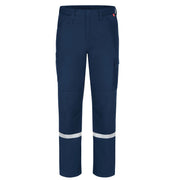Navy hi-vis pants on a white background