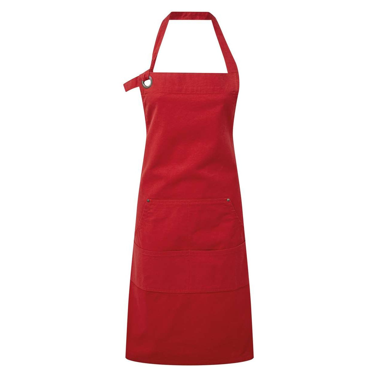 Red apron on a white background