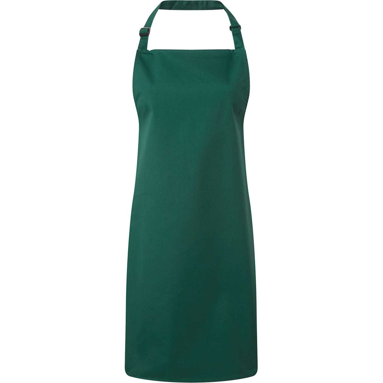 Bottle green apron on a white background