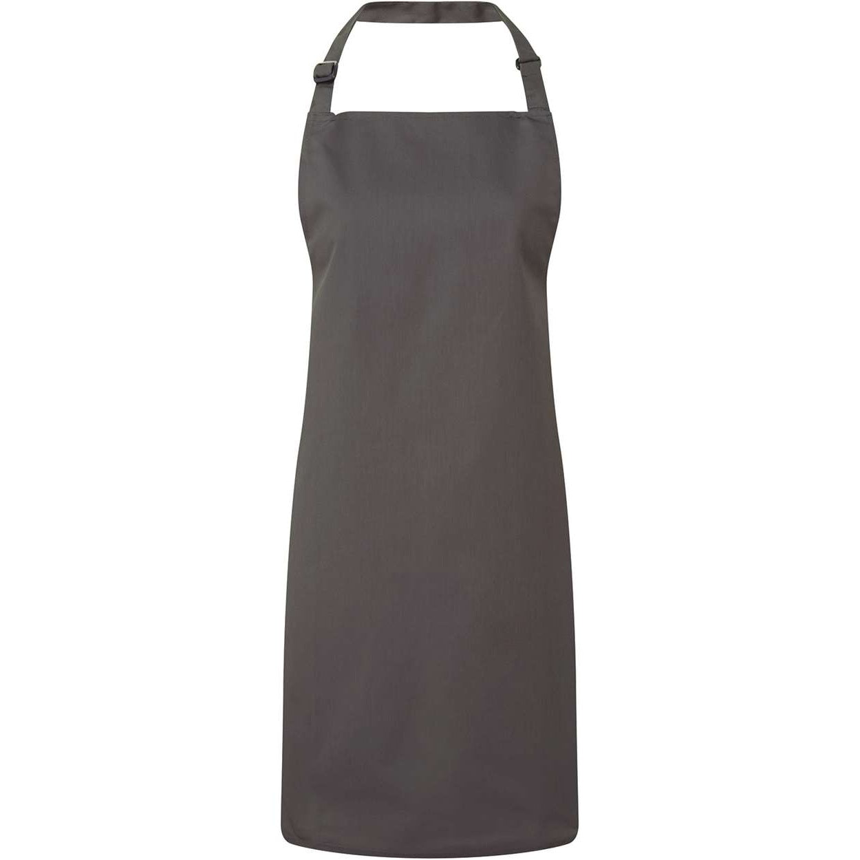 Dark grey apron on a white background