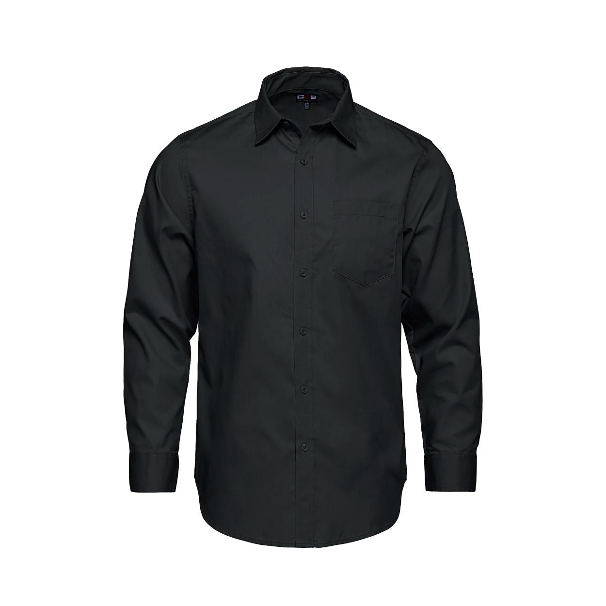 Black shirt on a white background