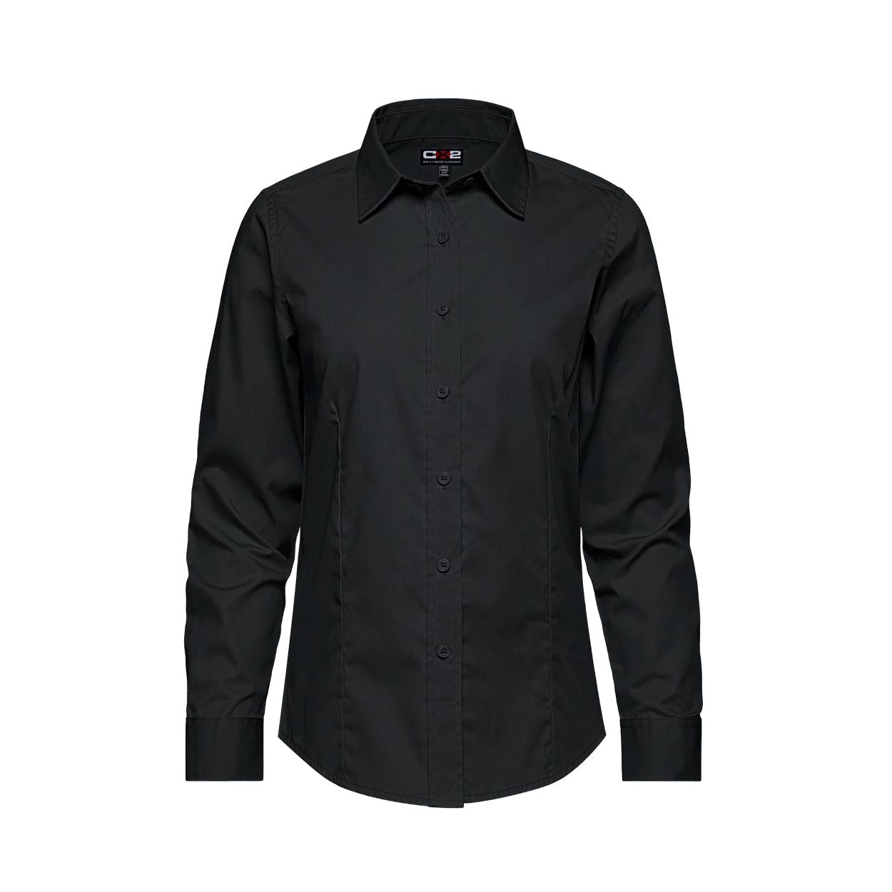 Black shirt on a white background