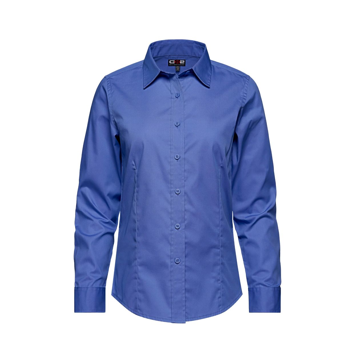 Blue shirt on a white background