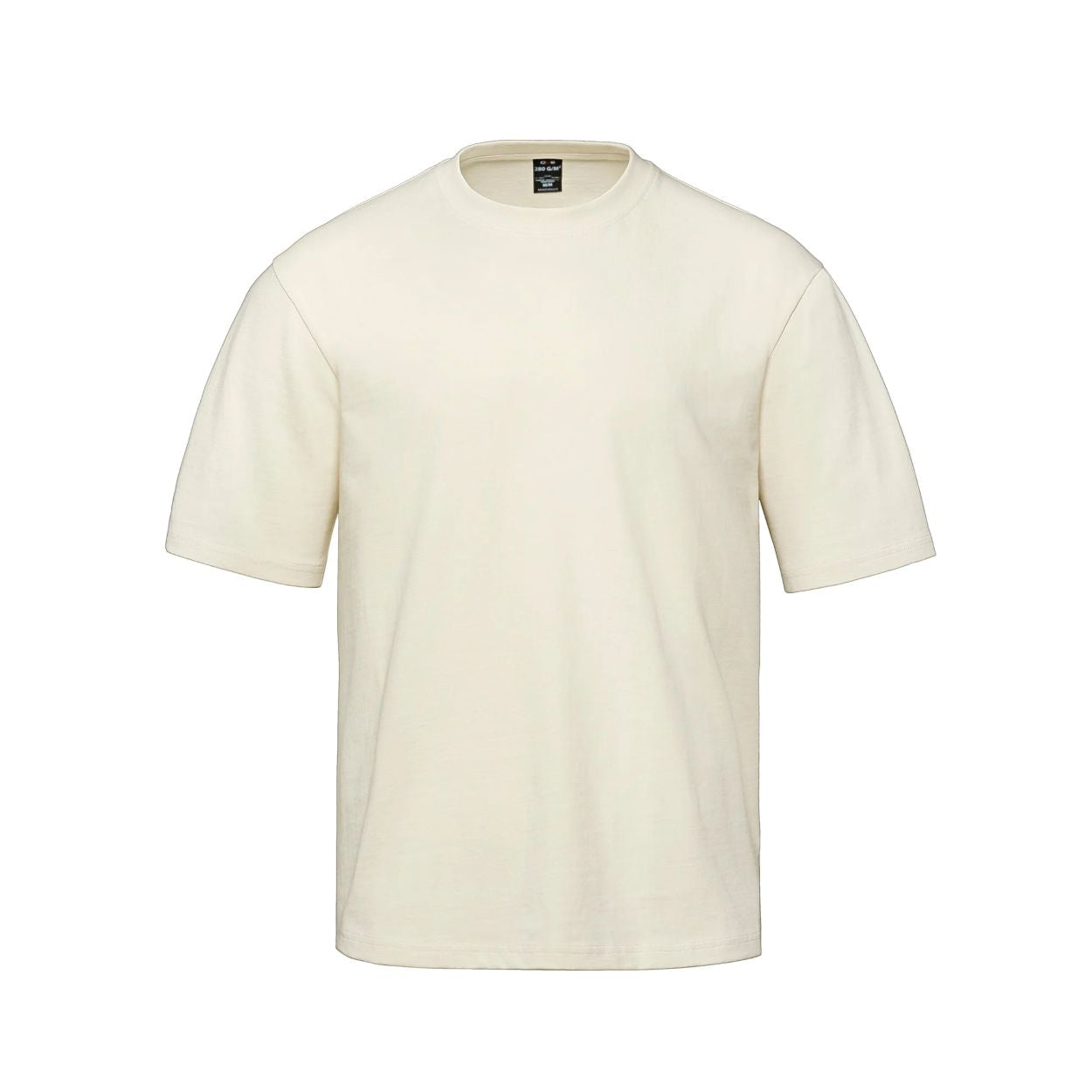 Ivory t-shirt on a white background
