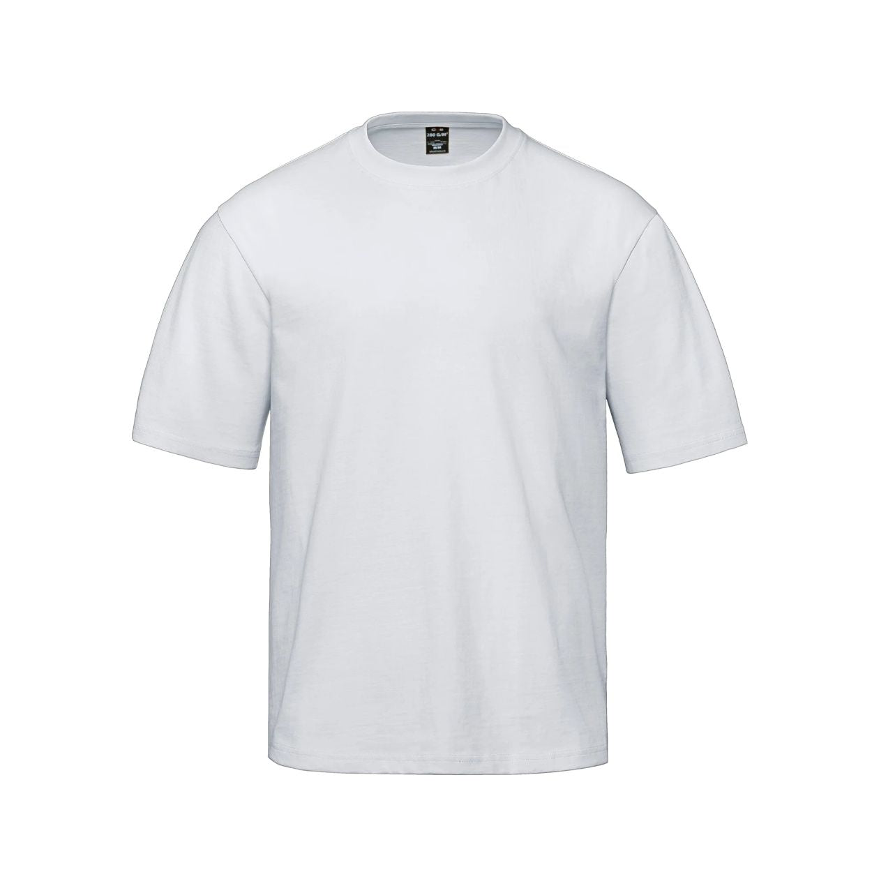 White t-shirt on a white background