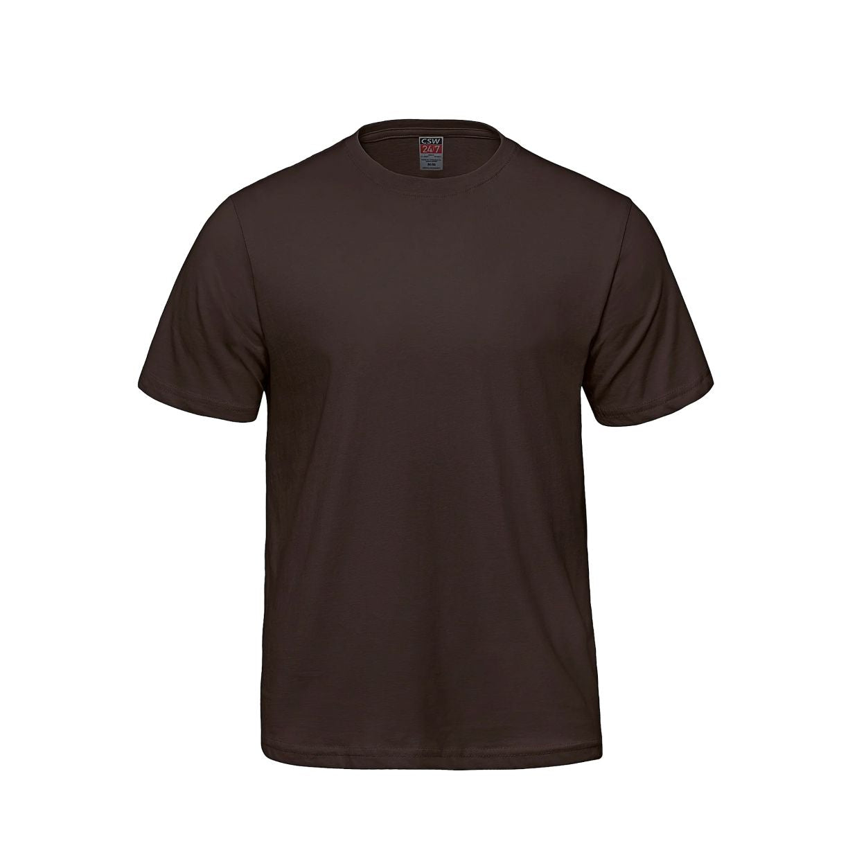 Brown t-shirt on a white background