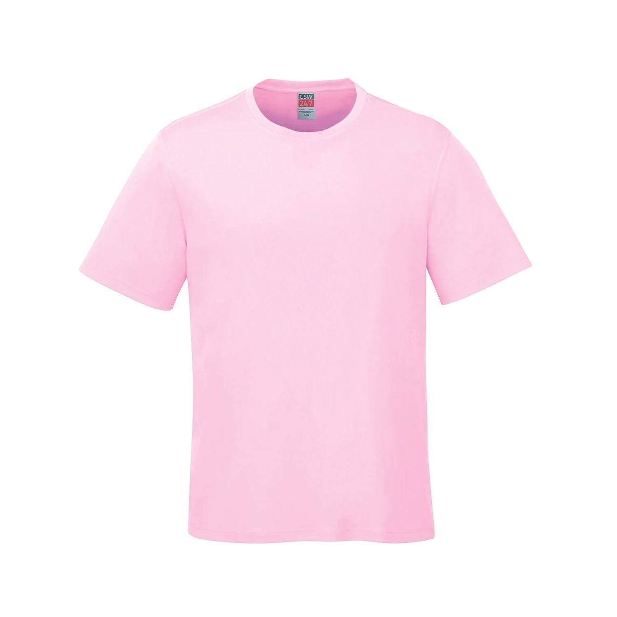 Pink t-shirt on a white background