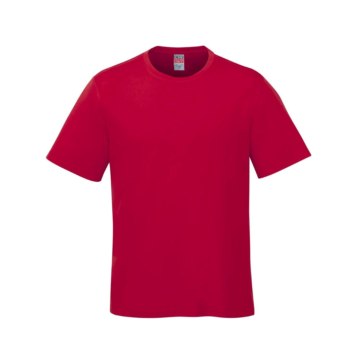 Red t-shirt on a white background