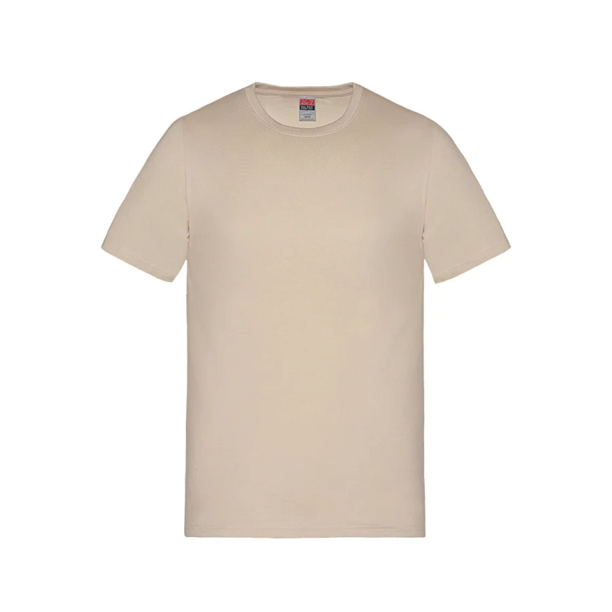 Sand beige t-shirt on a white background