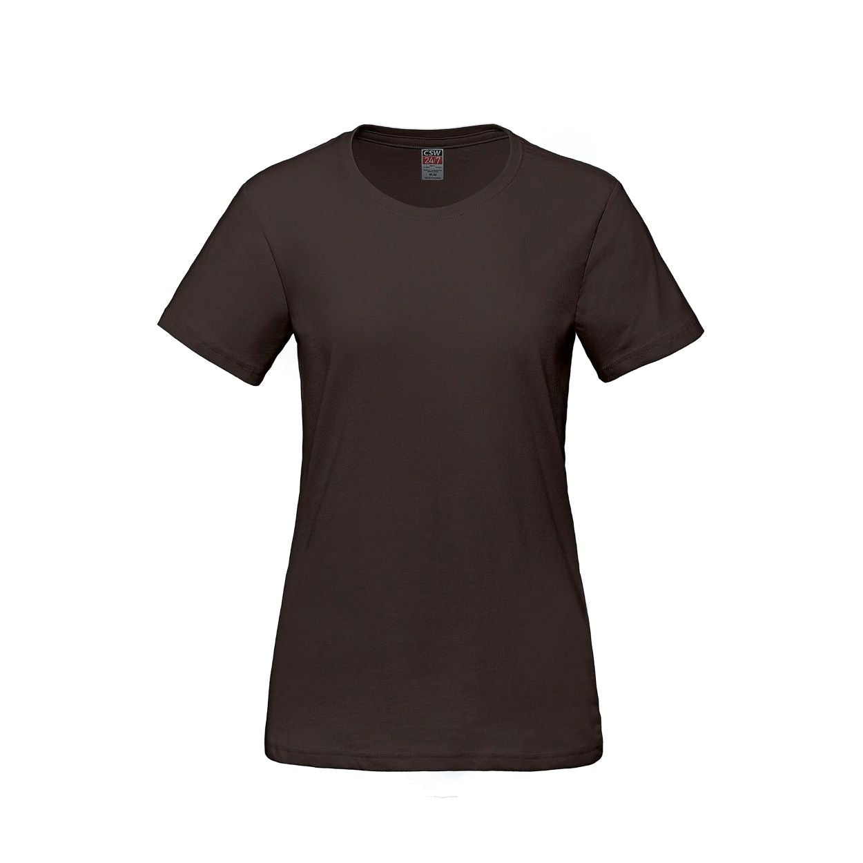 Brown t-shirt on a white background