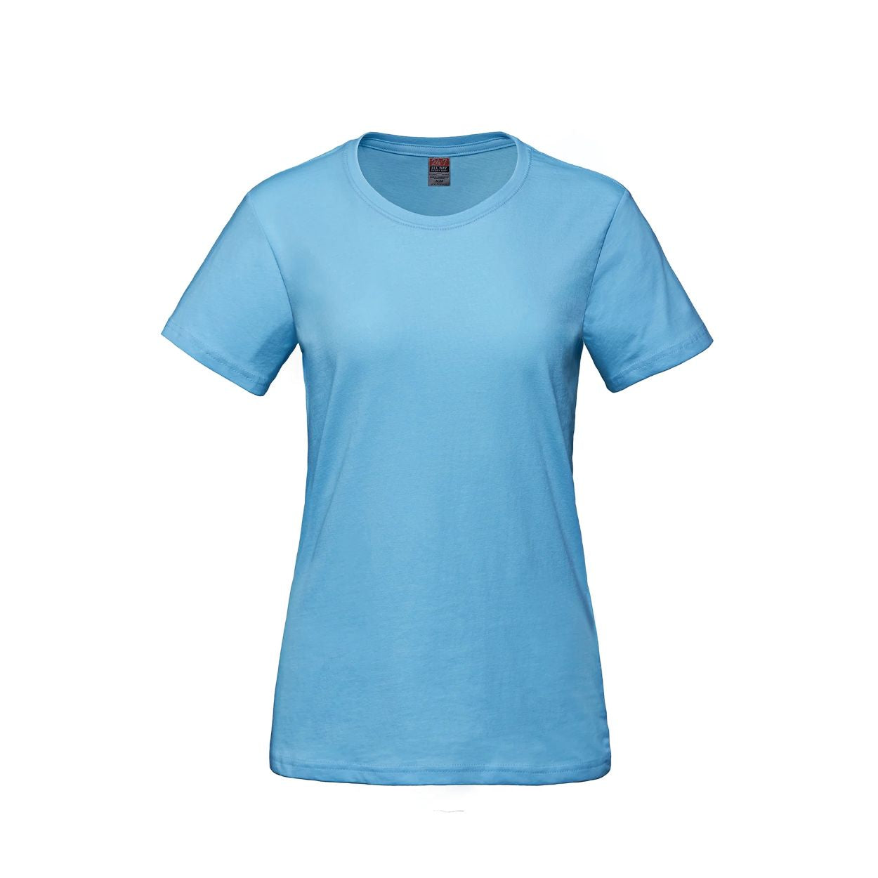 Light blue t-shirt on a white background