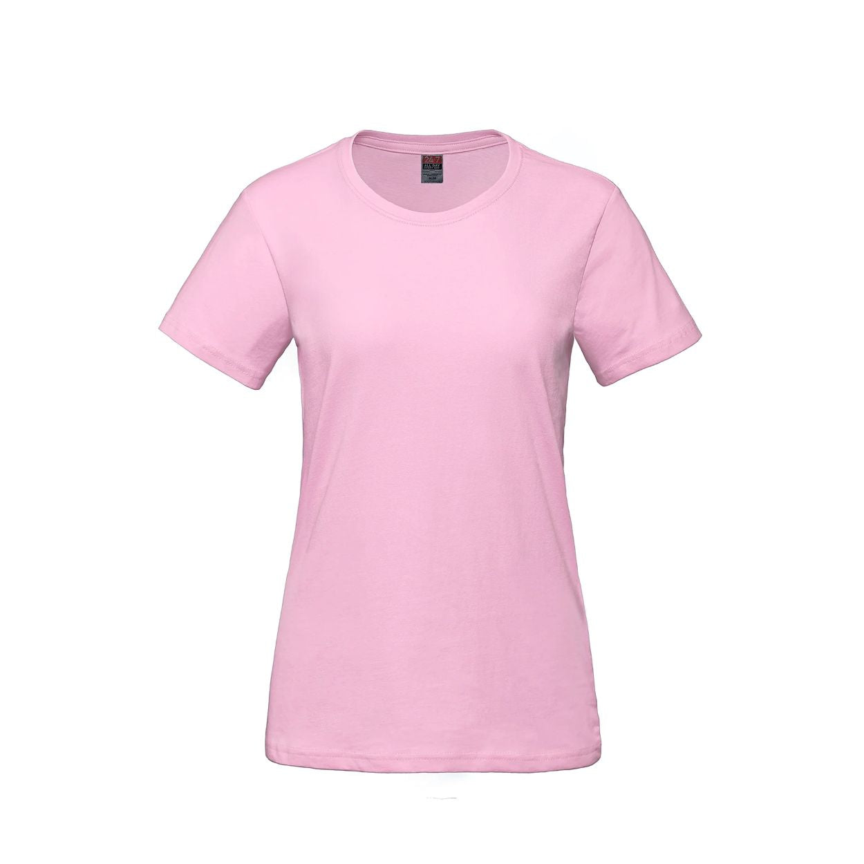 Pink t-shirt on a white background