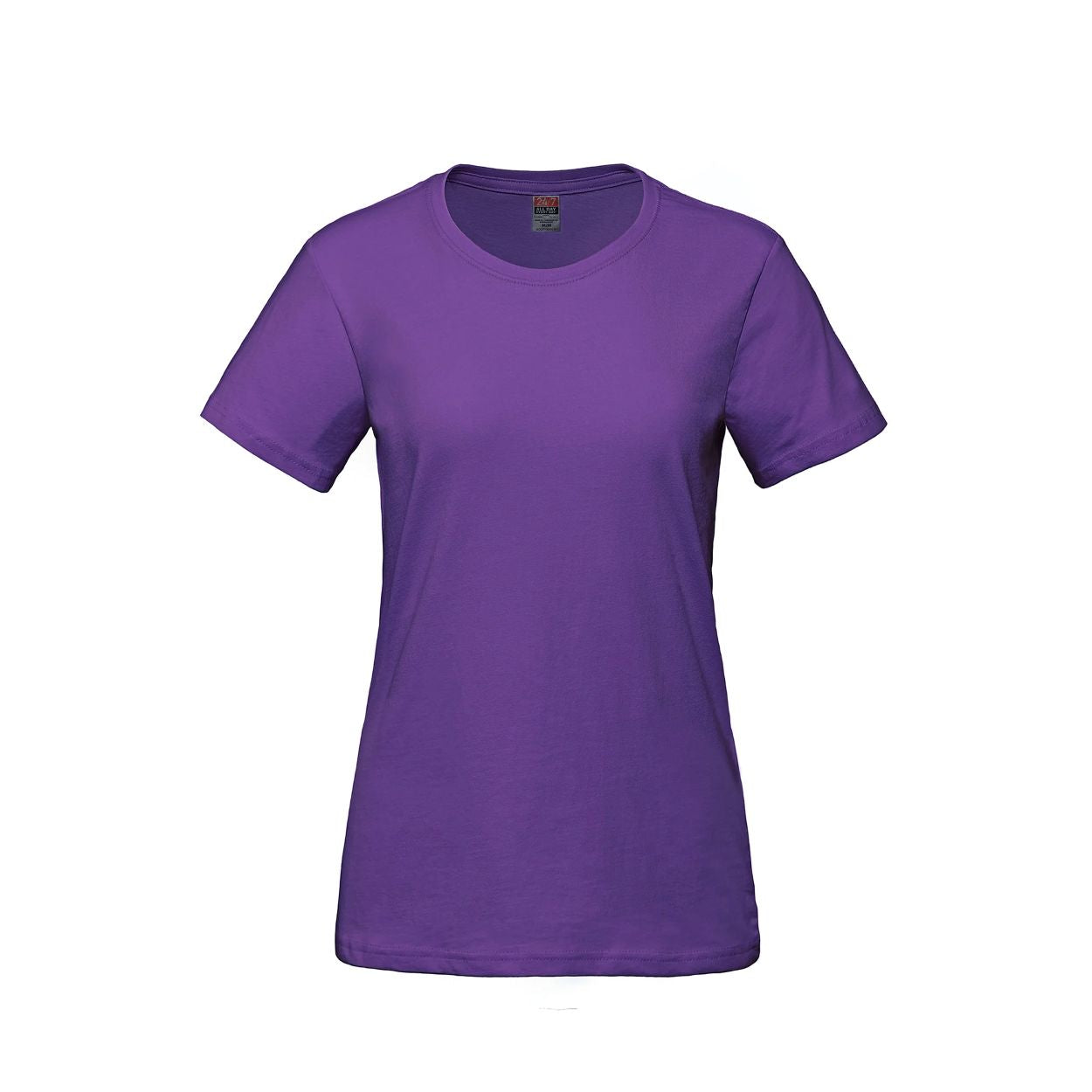Purple t-shirt on a white background