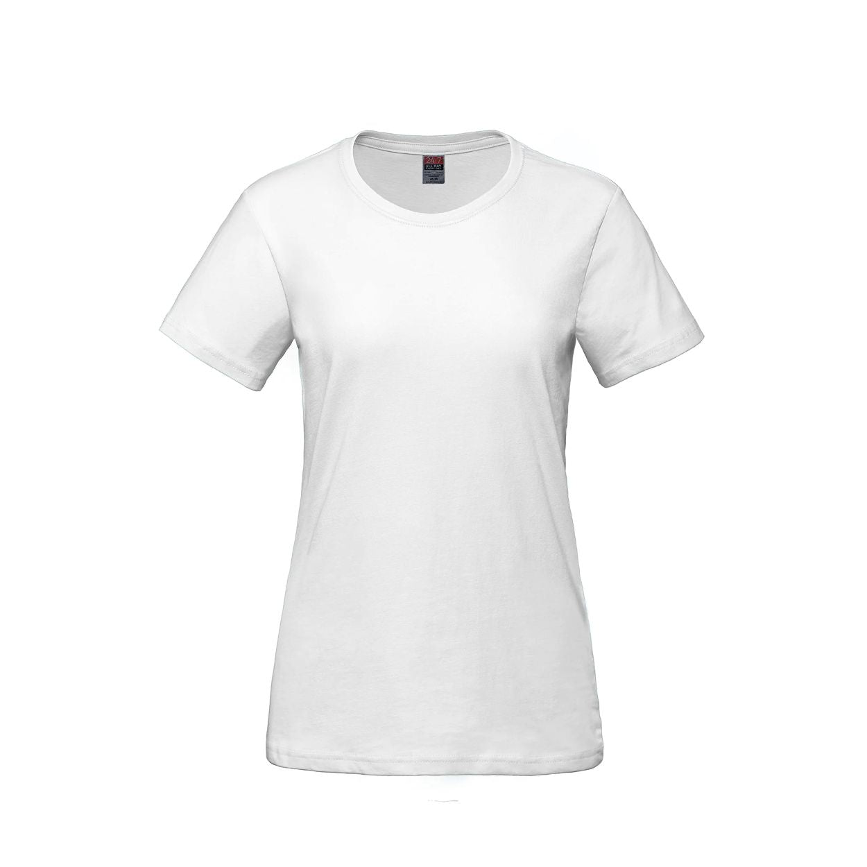 White t-shirt on a white background