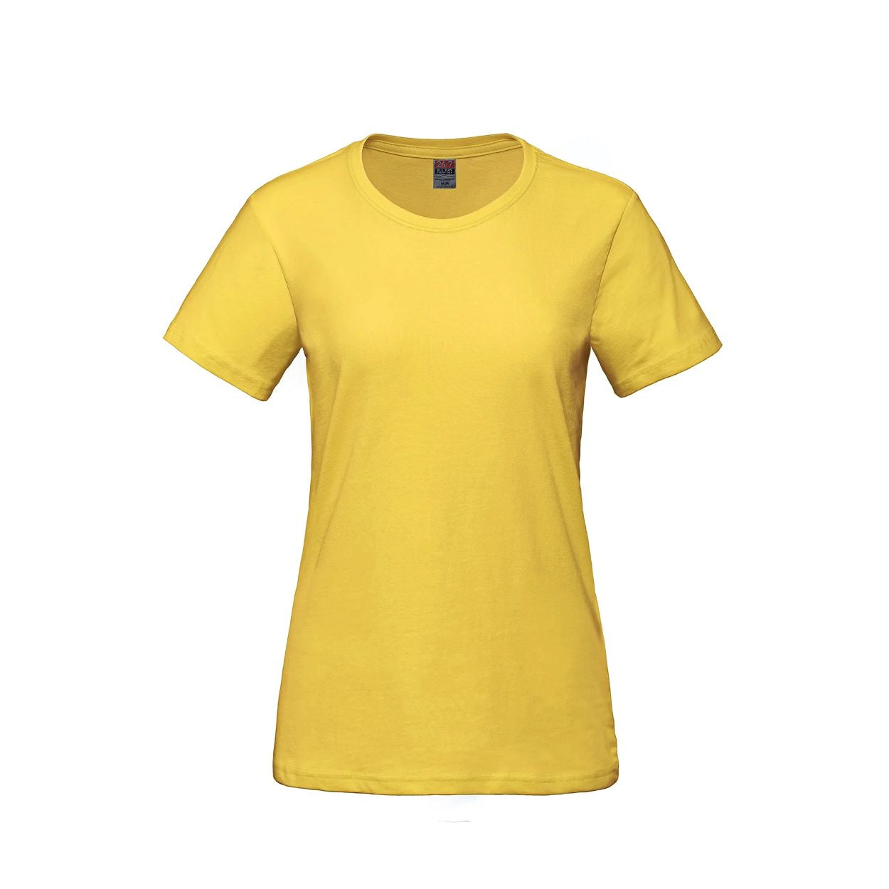 Yellow t-shirt on a white background