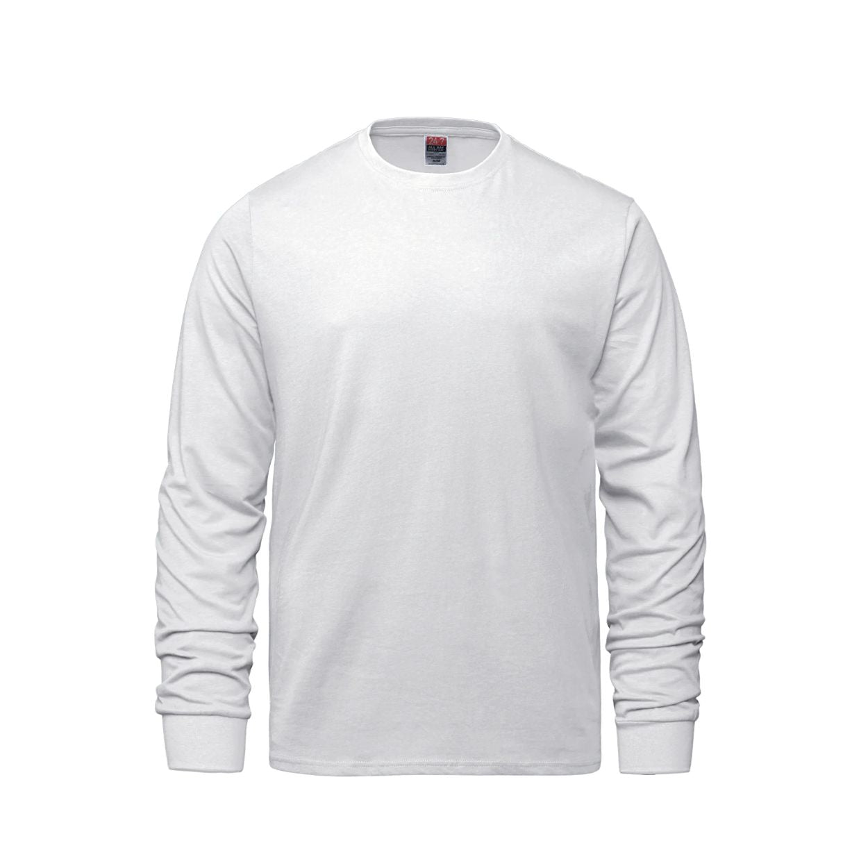 White t-shirt on a white background