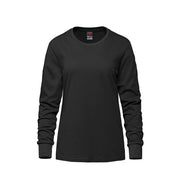 Black t-shirt on a white background