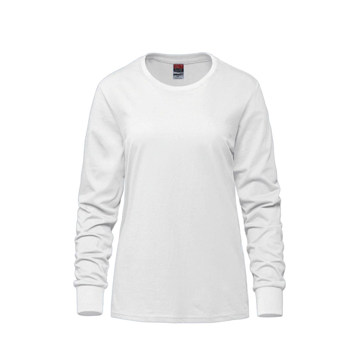 White t-shirt on a white background