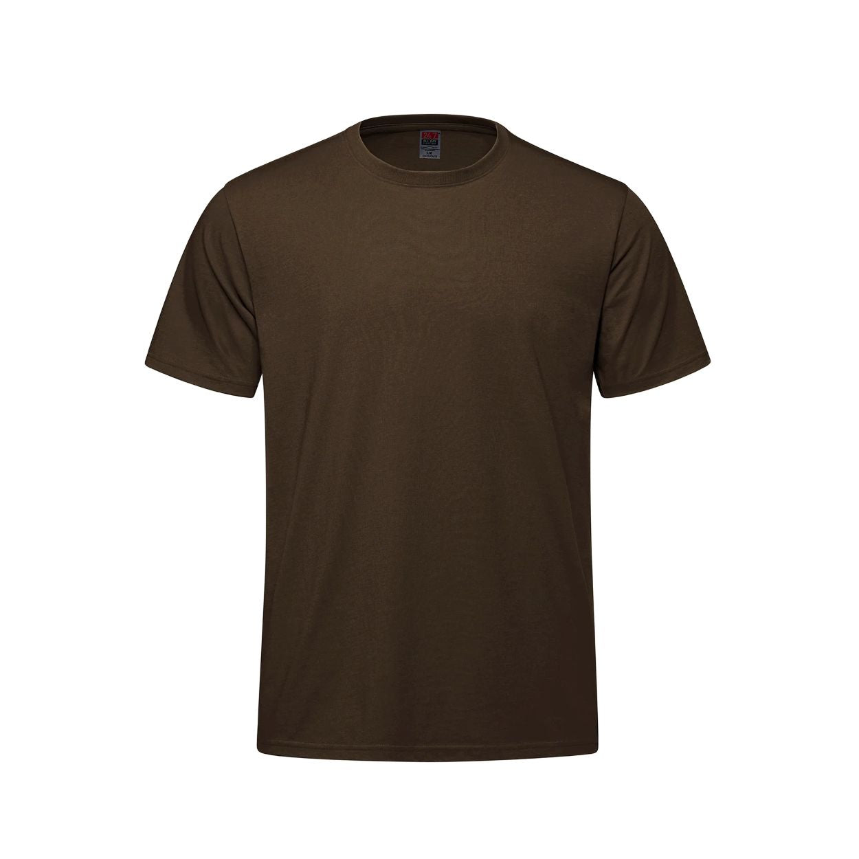 Brown t-shirt on a white background