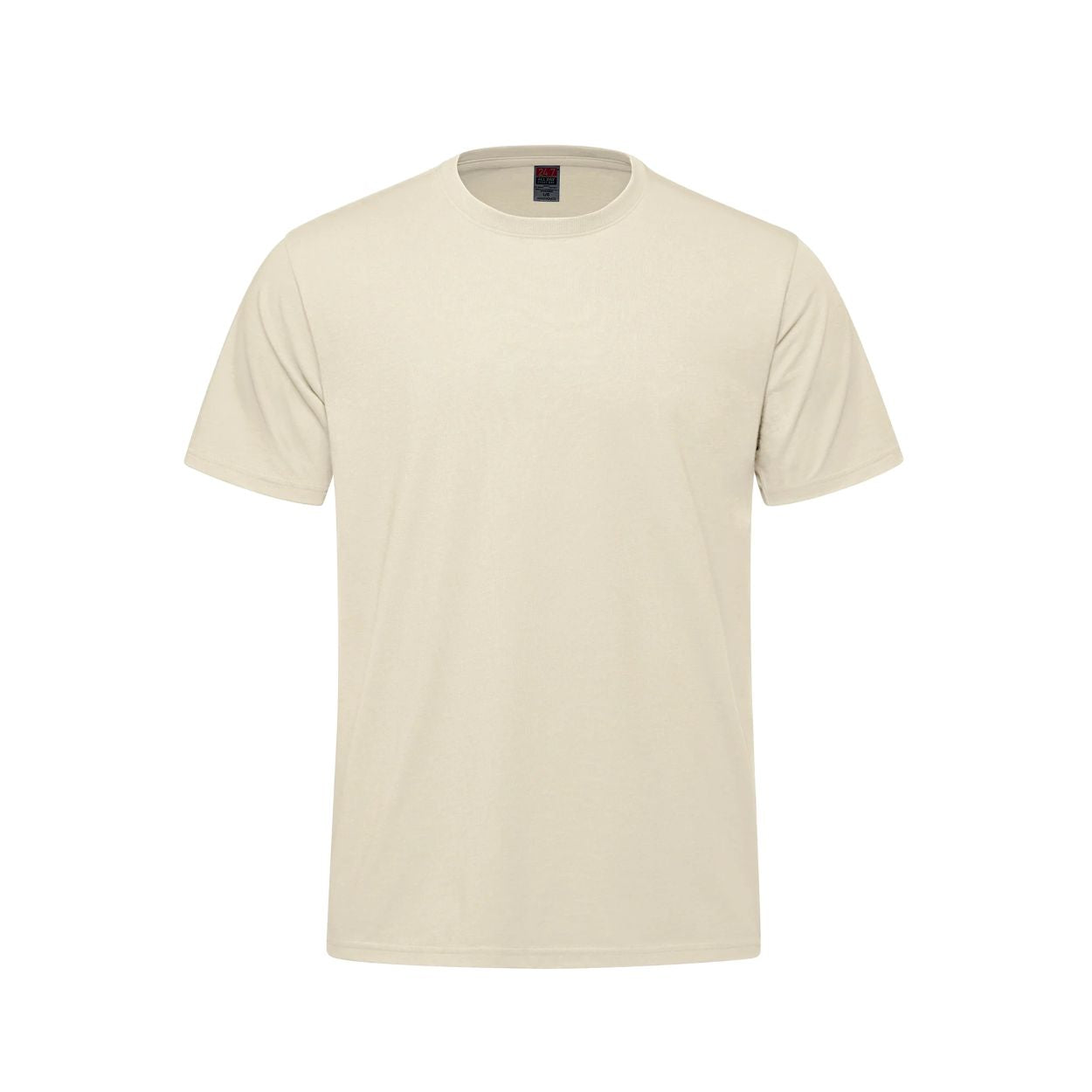 Ivory t-shirt on a white background