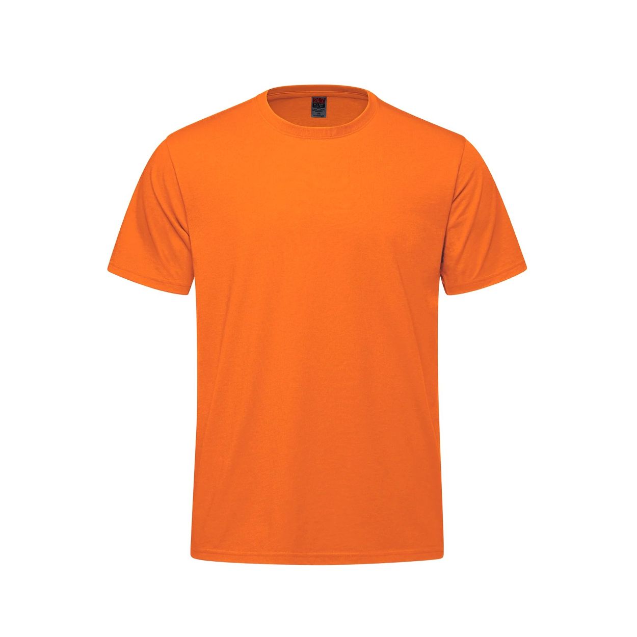 Orange t-shirt on a white background