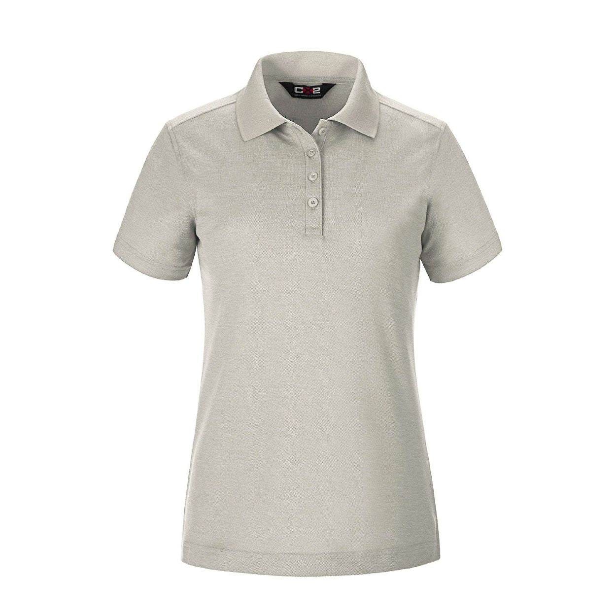 White polo shirt on a white background