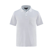 White polo shirt on a white background