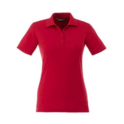 Red polo shirt on a white background