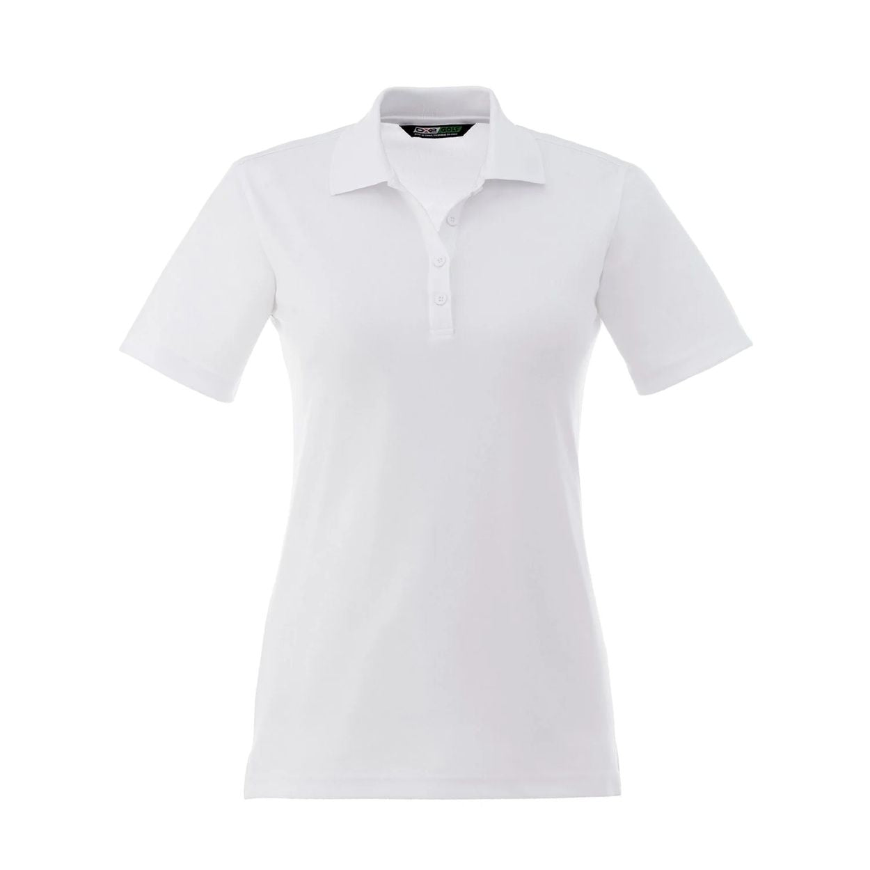 White polo shirt on a white background