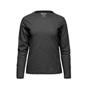 Charcoal grey t-shirt on a white background