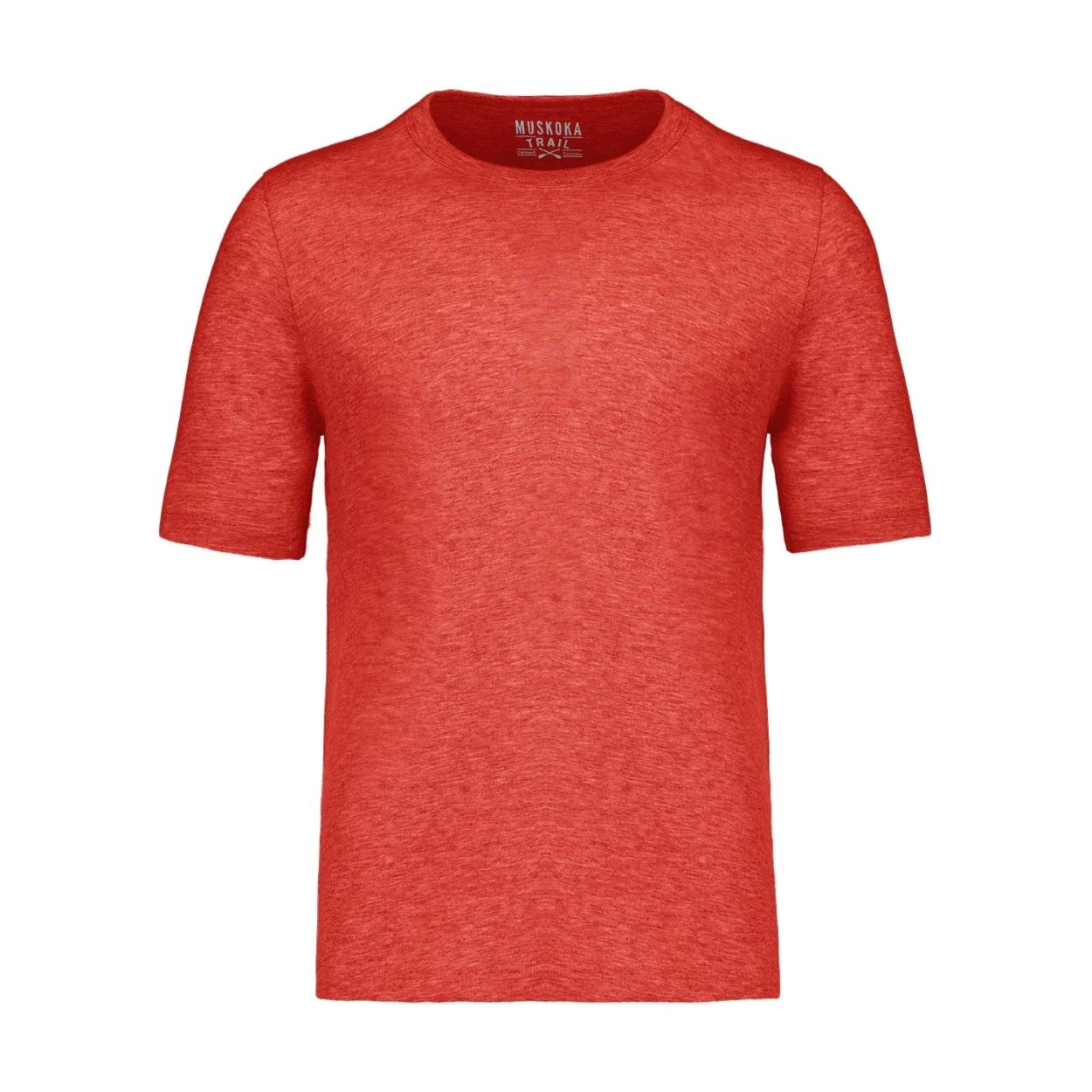 Heather Crimson t-shirt on a white background
