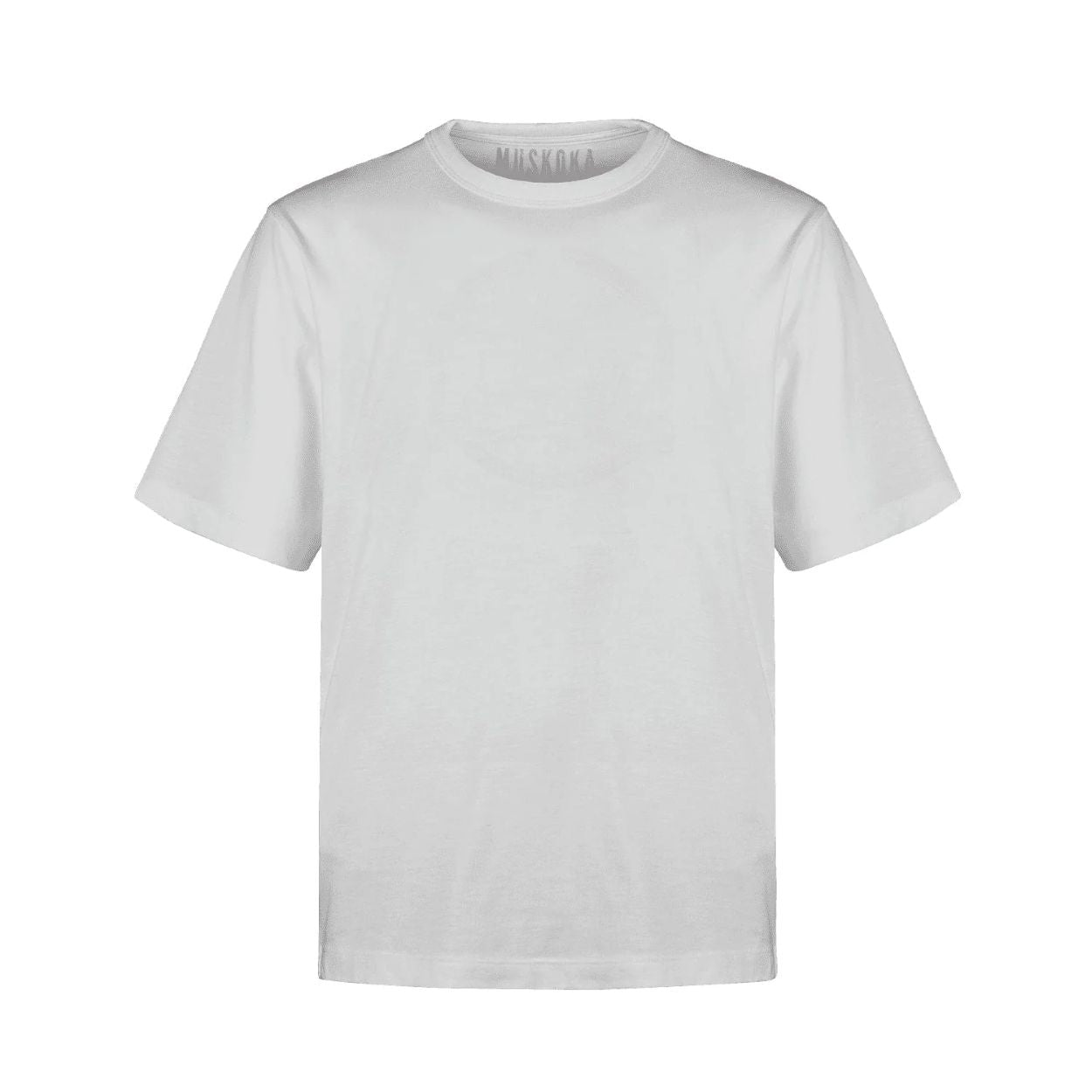 White t-shirt on a white background