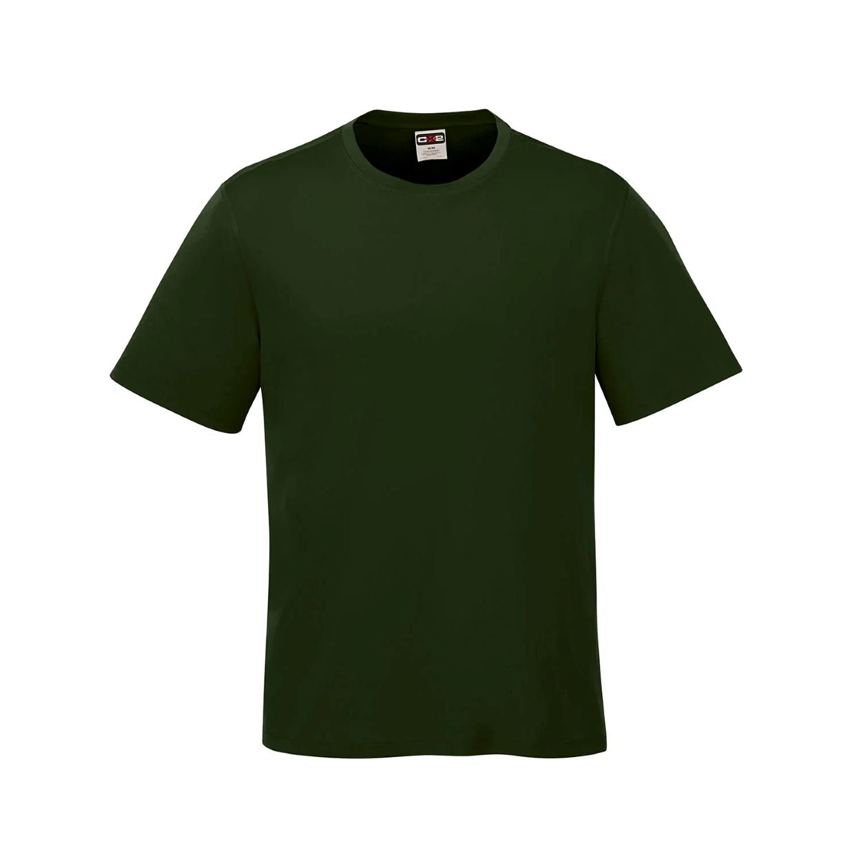 Forest green t-shirt on a white background