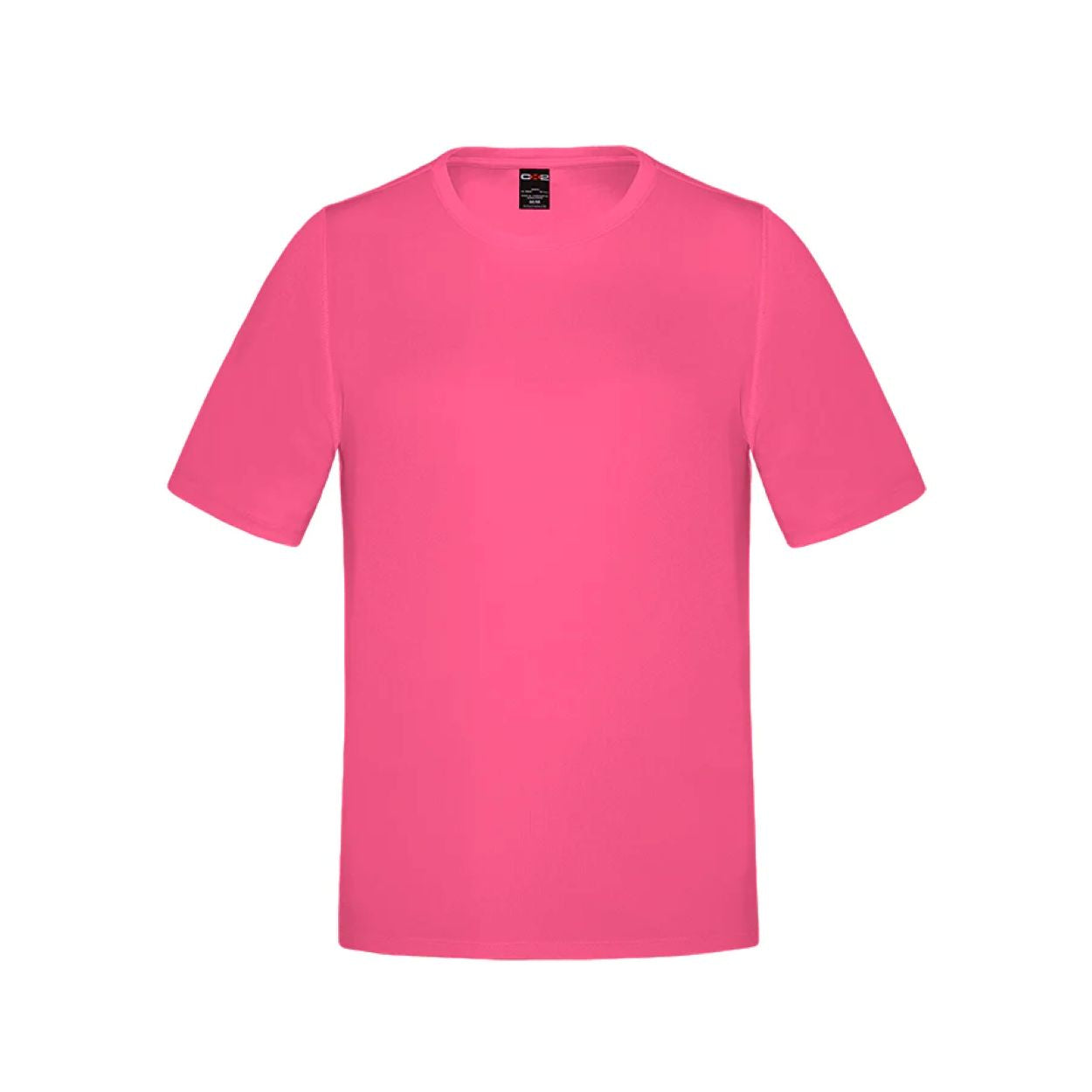 Intense pink t-shirt on a white background