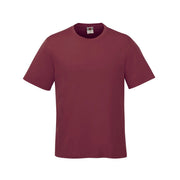 Maroon t-shirt on a white background