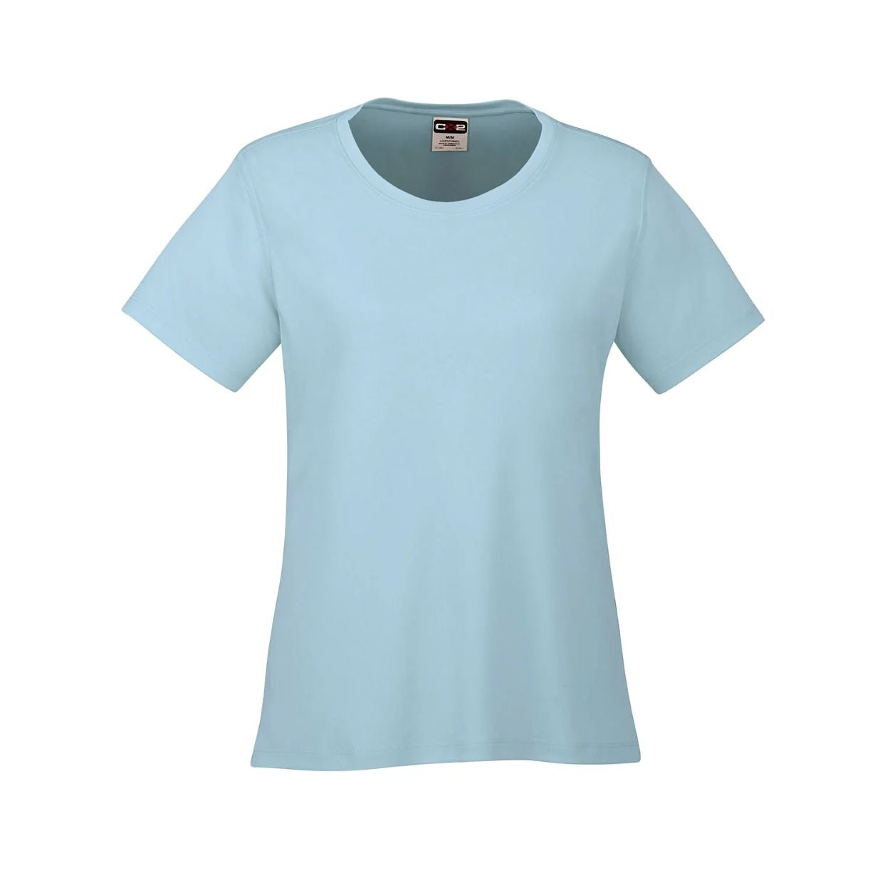 Light blue t-shirt on a white background