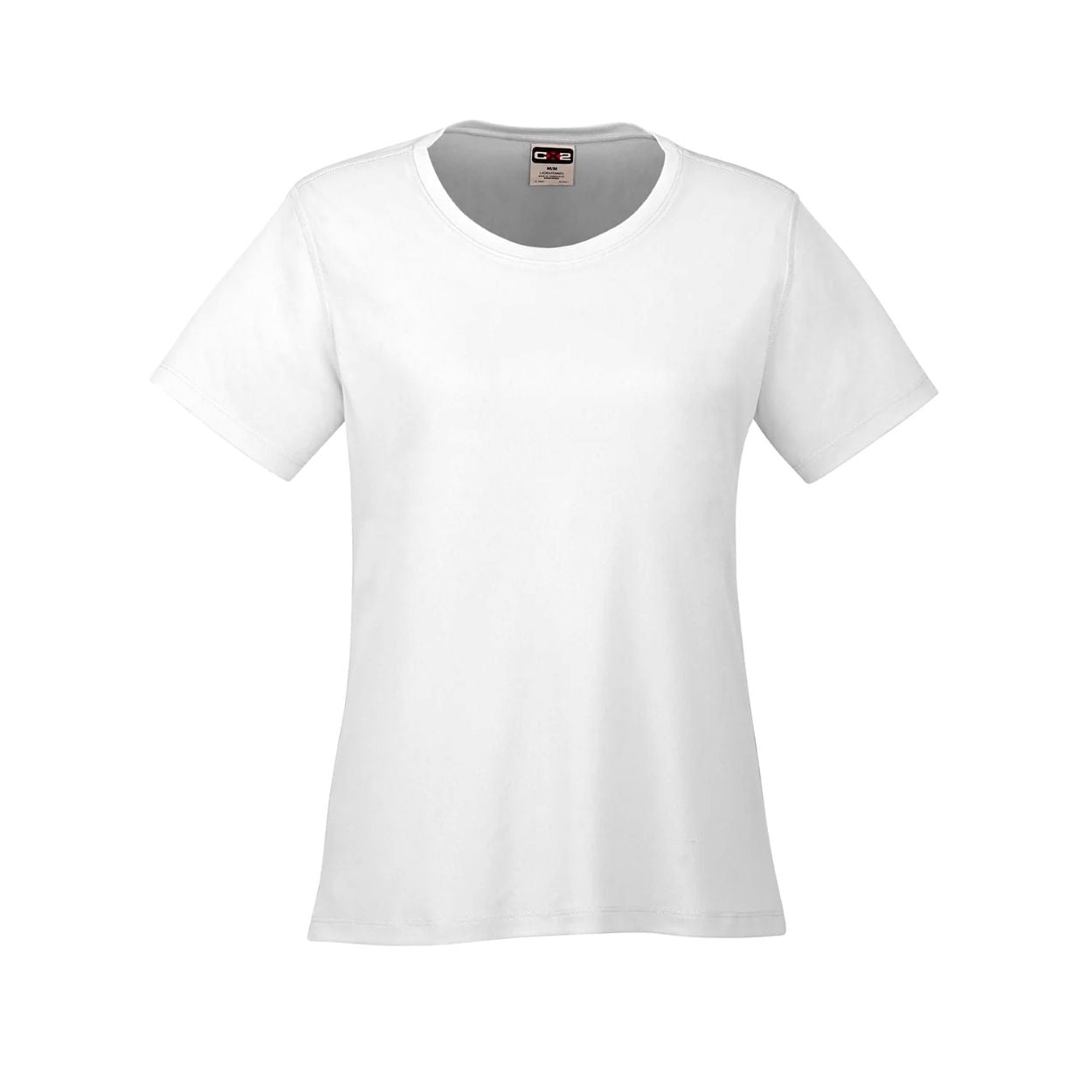 White t-shirt on a white background