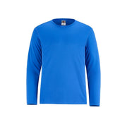 Royal blue t-shirt on a white background