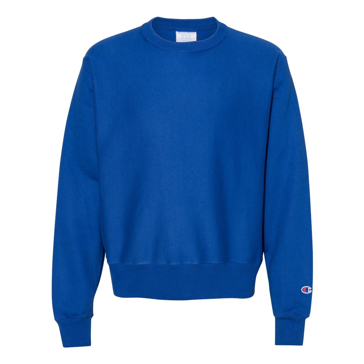 Athletic royal sweater on a white background
