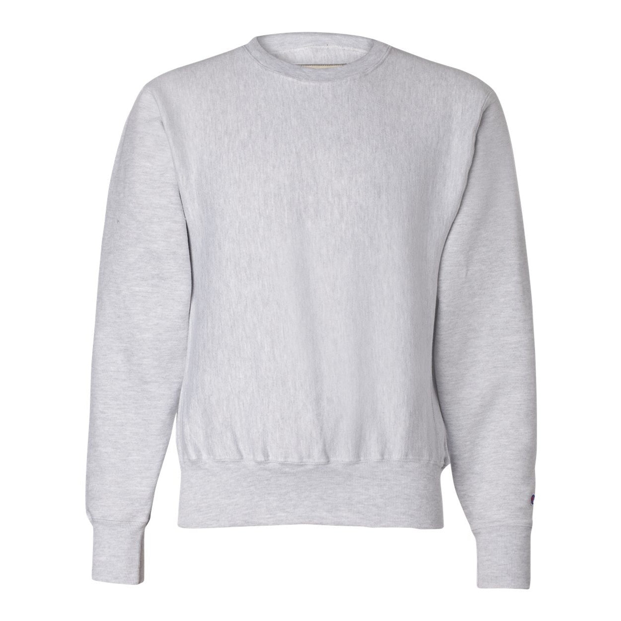 Silver grey sweater on a white background