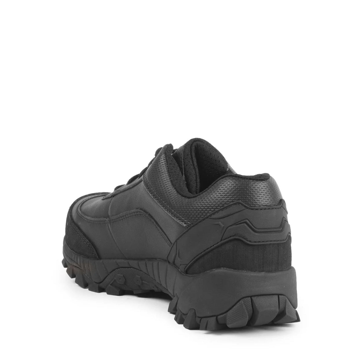Black shoe on a white background