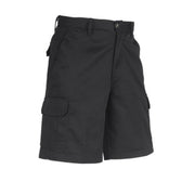 Black shorts on a white background