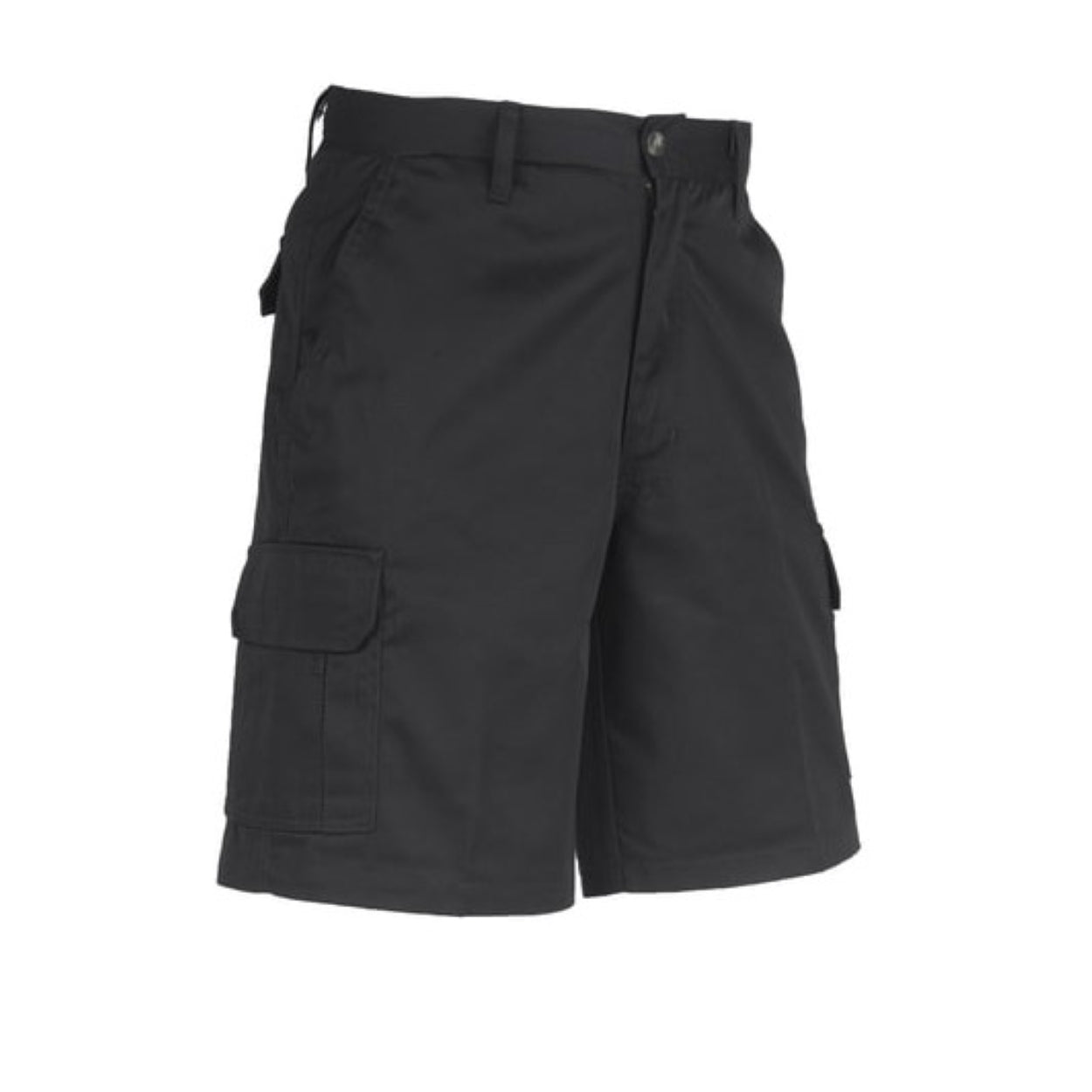 Black shorts on a white background